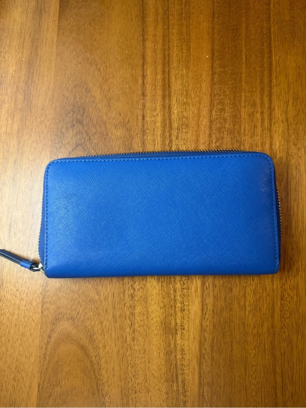 Tory Burch Royal Blue Zip-Around Wallet